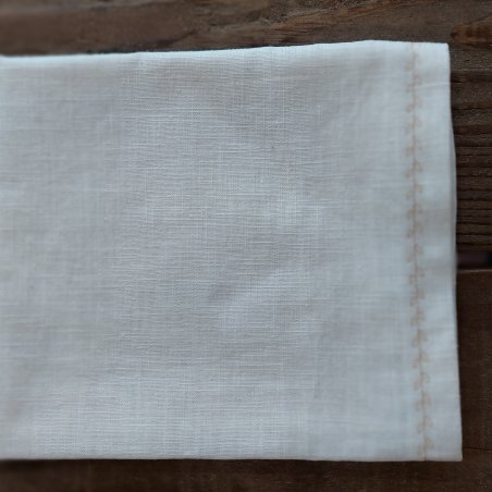 Ľanový obrus /štóla Old White 160*45 cm