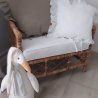 Ľanová obliečka na vankúš biela/ Old White 40*40cm
