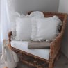 Ľanová obliečka na vankúš stará biela/ Old White 70*50cm