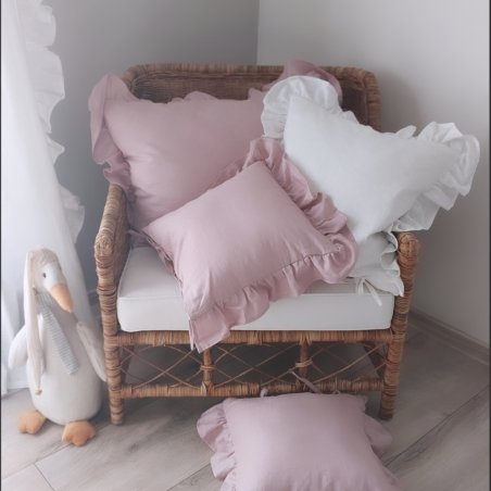 Ľanová obliečka na vankúš Old Lilac 40*40cm