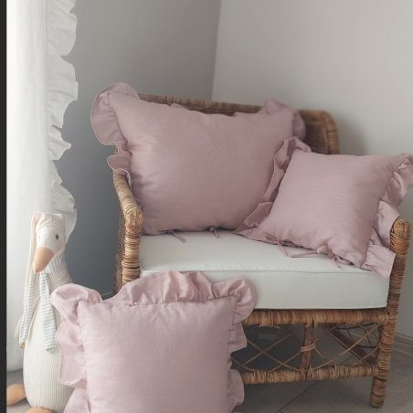 Ľanová obliečka na vankúš Old Lilac 50*50cm