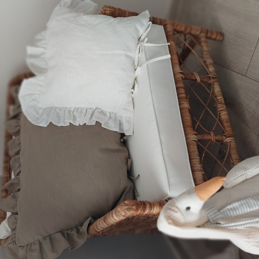Ľanová obliečka na vankúš Old Linen 70*50cm /hnedá
