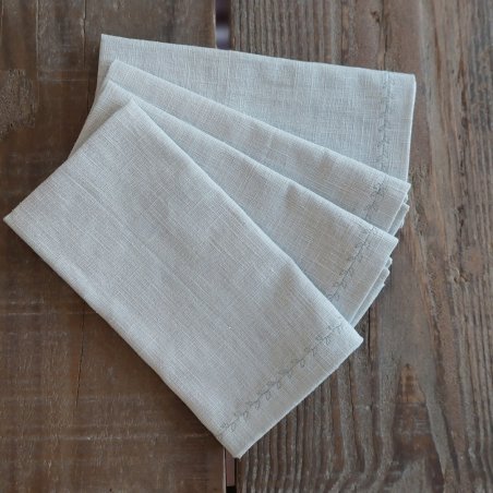 Ľanové obrúsky svetlá sivá /Light Grey set 4ks
