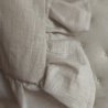 Ľanová obliečka na vankúš Light Grey 50*50cm