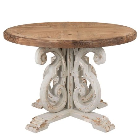 Vintage okrúhly masívny stôl 120cm