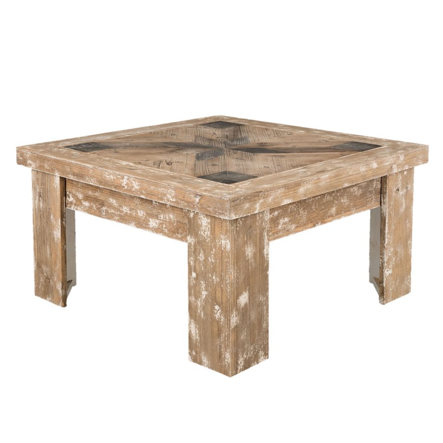 Vintage okrúhly masívny stôl 120cm