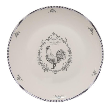 Porcelánový jedálny tanier DEVINE FRENCH ROOSTER /set 4ks