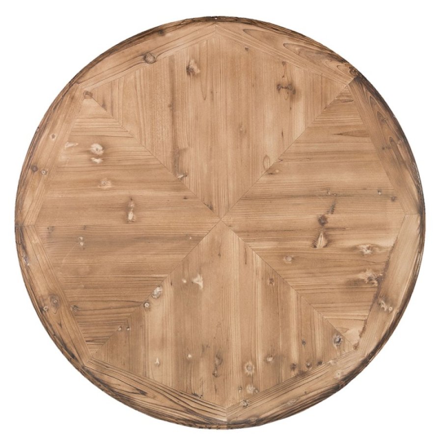 Vintage okrúhly masívny stôl 120cm