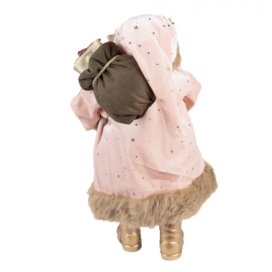 Santa Claus Pink/gold 47 cm