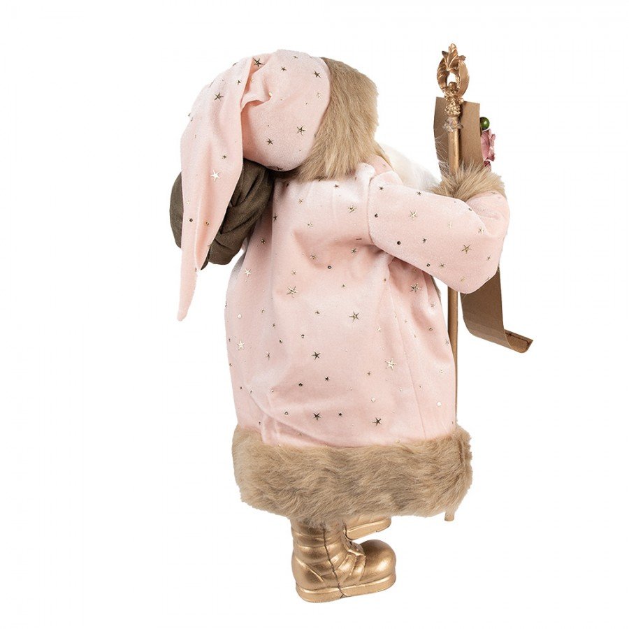 Santa Claus Pink/gold 47 cm