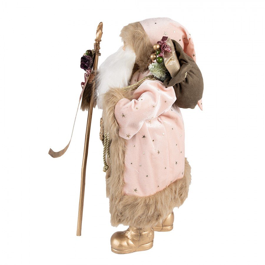 Santa Claus Pink/gold 47 cm