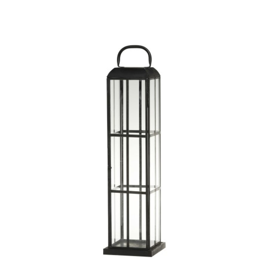 Lucerna čierny kov 60cm