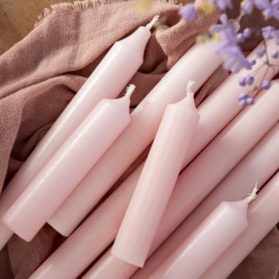 Rustikálna sviečka Light pink