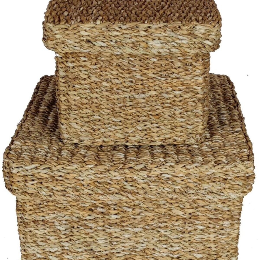 Úložný box z morskej trávy set 2kusy