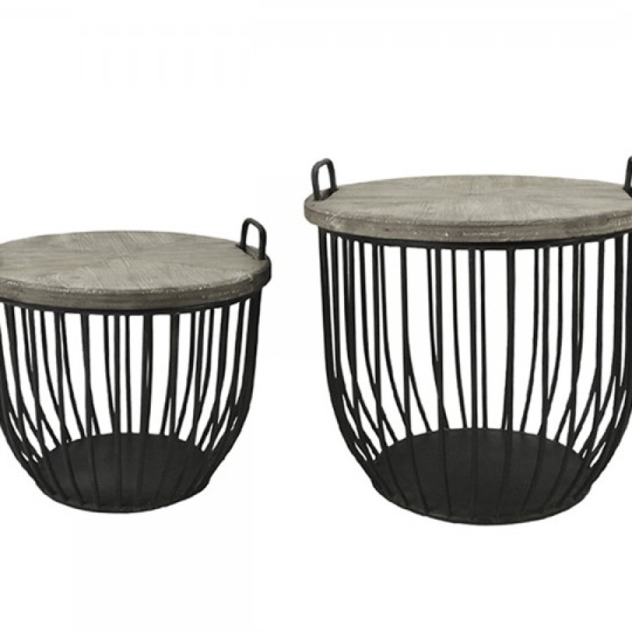 Set dizajnových coffee stolíkov Black