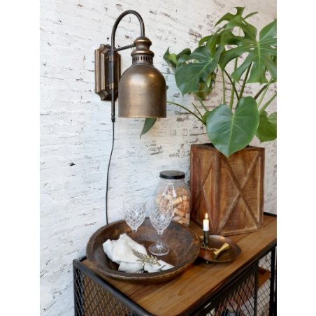 Lampa nástenná mosadzná