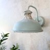 Lampa na stenu Vintage modrá