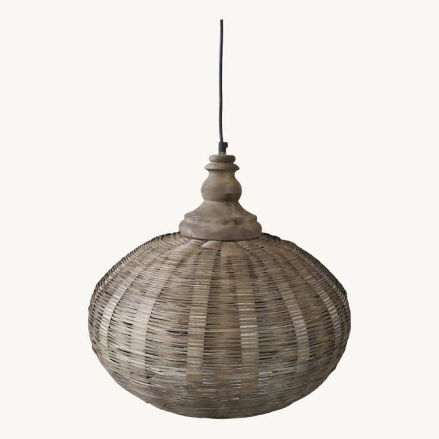 Lampa z prúteného ratanu 45 cm