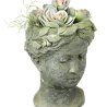 Cementový kvetináč woman green 25cm