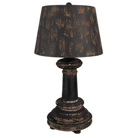 Stolná lampa kovová čierna