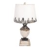 Stolná lampa kovová