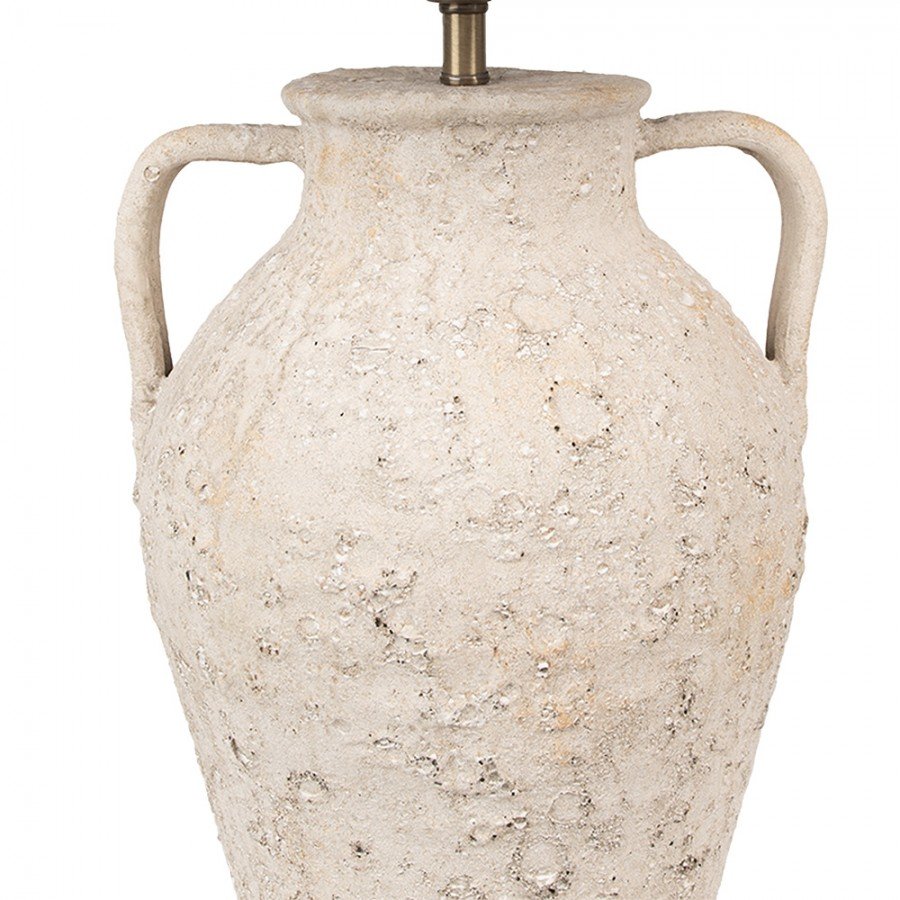 Béžová stolová lampa-podstavec