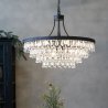Luster Versailles so sklenenými štrasmi v tvare kvapky