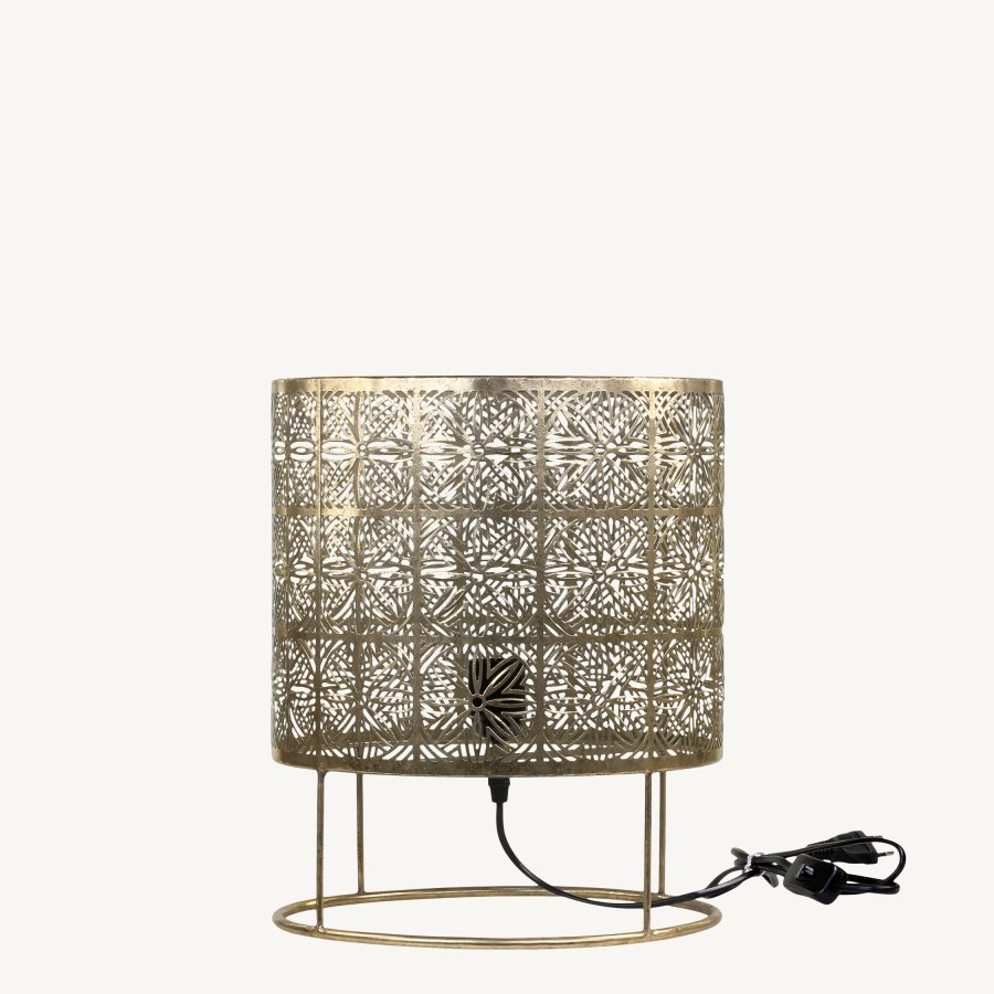 Mosadzná lampa stolová