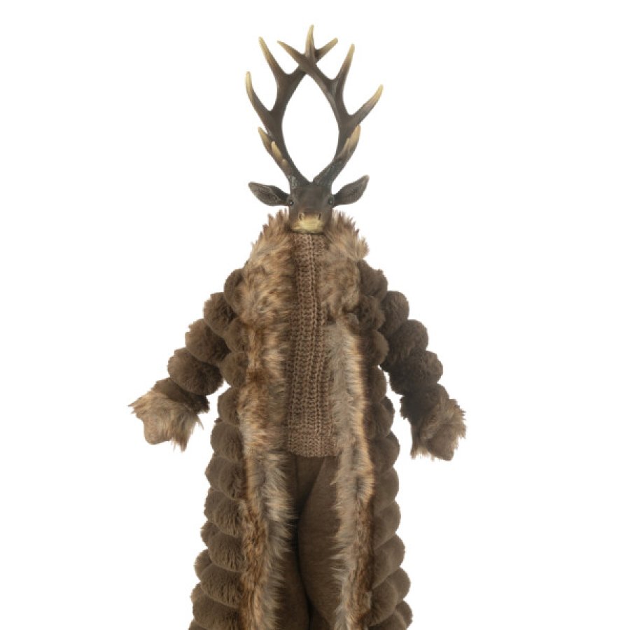 Vianočný luxusný jeleň biely 76 cm