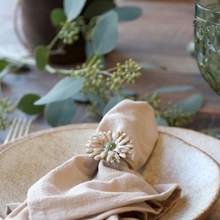 Prsteň na obrúsky Kvetina handmade