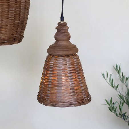 Lampa z ratanu Ø22 cm