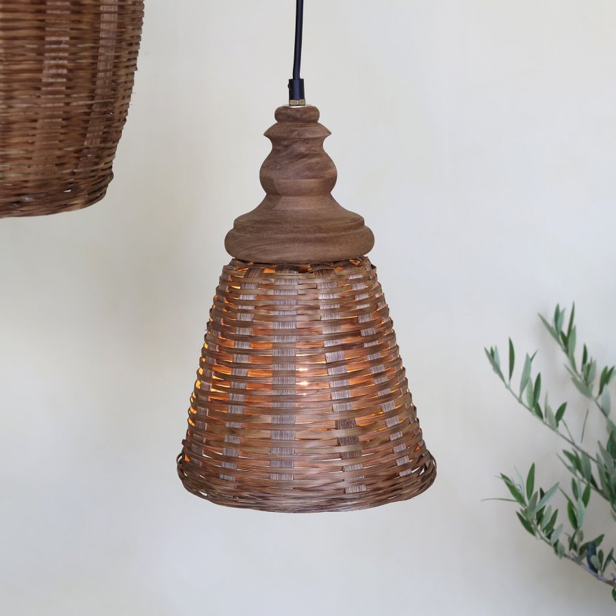 Lampa z ratanu Ø22 cm