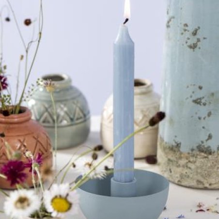 Rustikálna sviečka modrá light blue