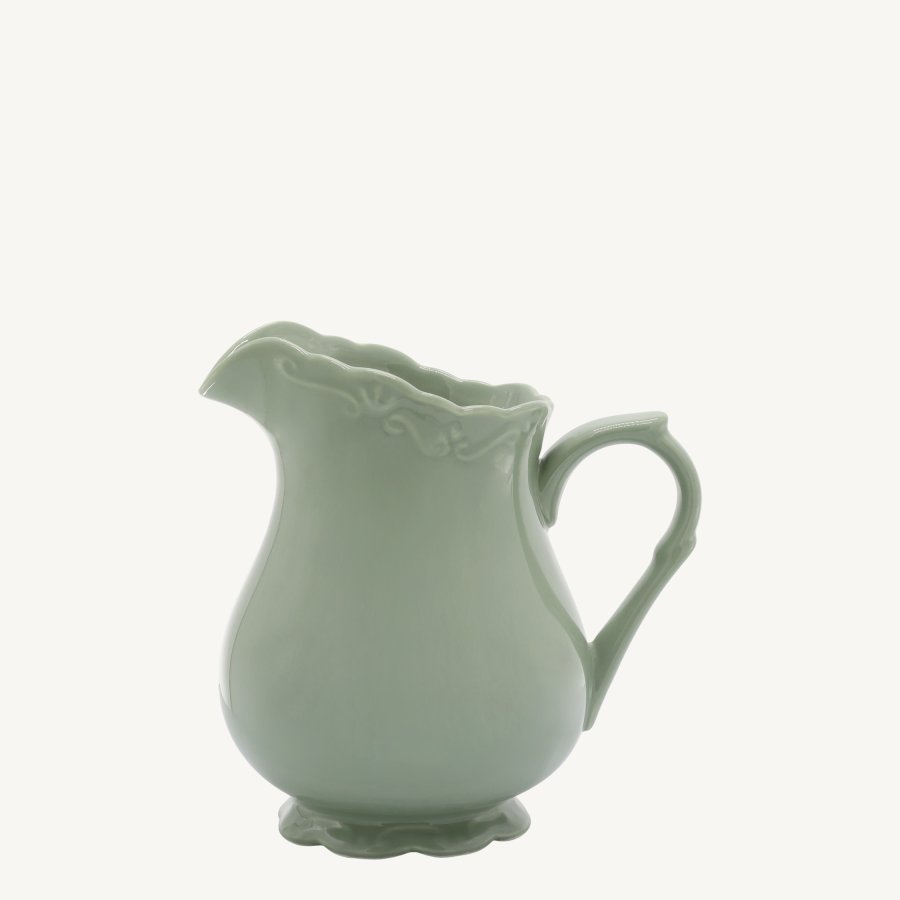 Provence Jug – Porcelánový džbán v šalviovo-zelenej farbe (1,1 l)