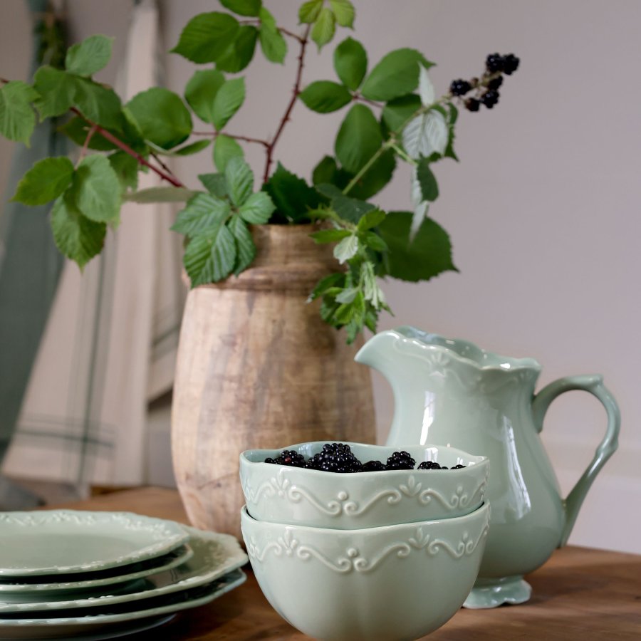 Provence Bowl – Porcelánová miska v šalviovo-zelenej farbe (650 ml)