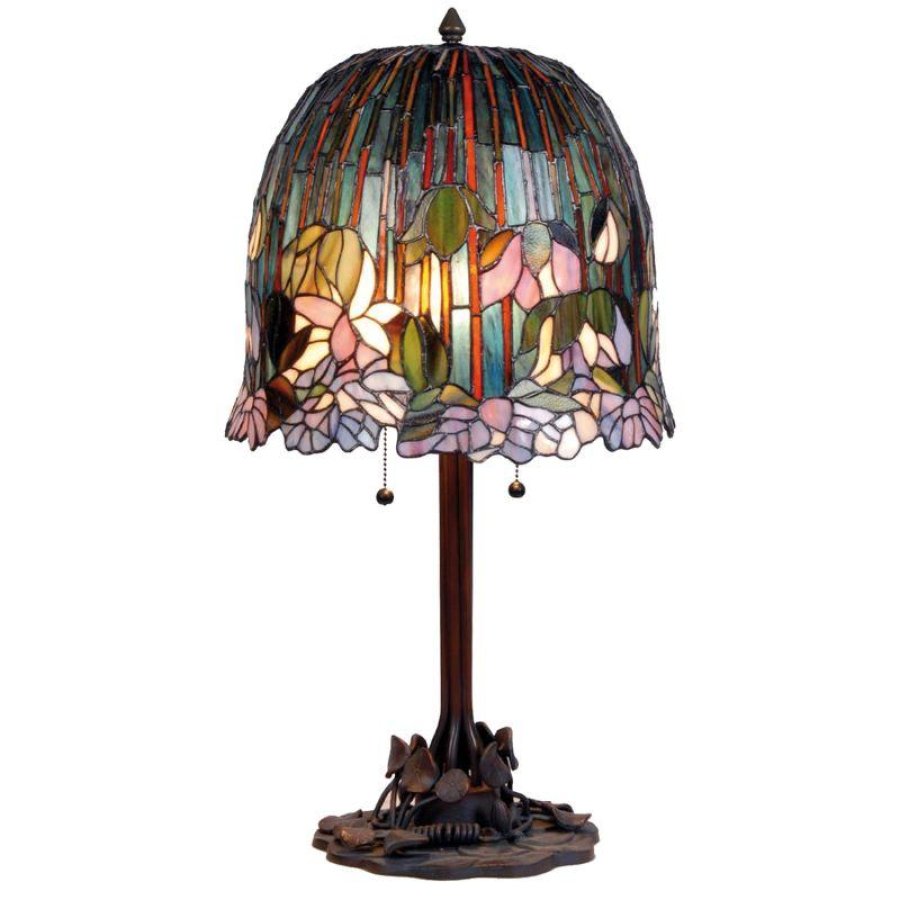 Stolná lampa Tiffany FLOWERS