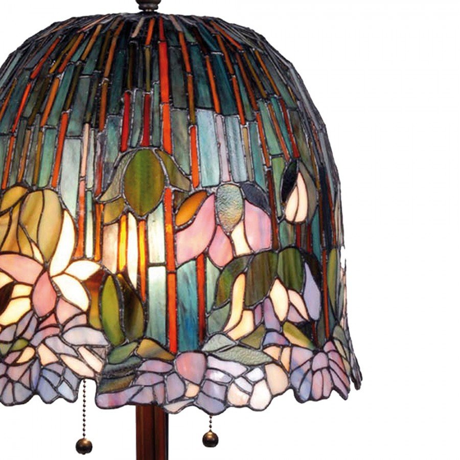 Stolná lampa Tiffany FLOWERS