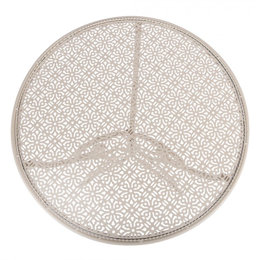 Biely kovový bistro set 1+2