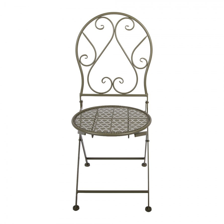 Kovový záhradný bistro set zelený 2+1