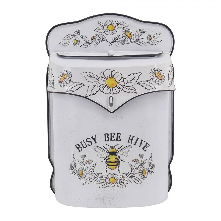 Biela poštová schránka BEE – vintage dekorácia | Clayre & Eef