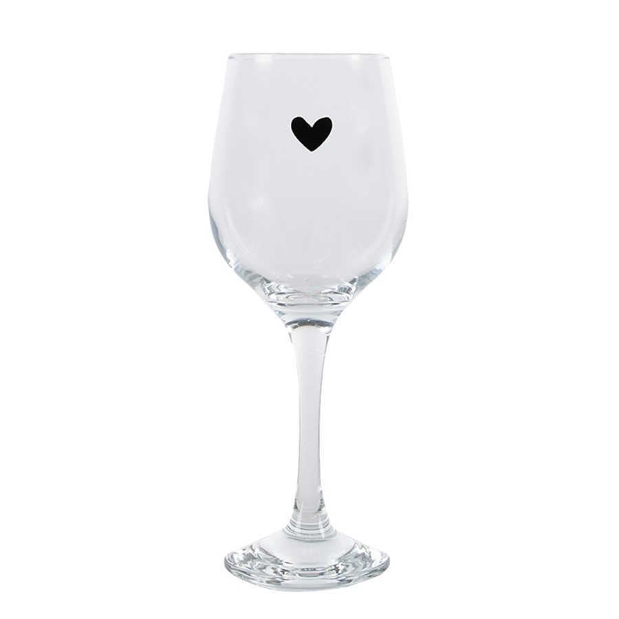 Pohár na víno LOVE HEART 300 ml | Clayre & Eef sada 6 kusov