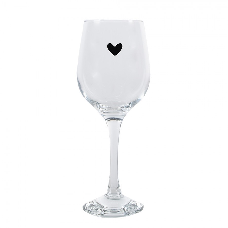 Pohár na víno LOVE HEART 300 ml | Clayre & Eef sada 6 kusov