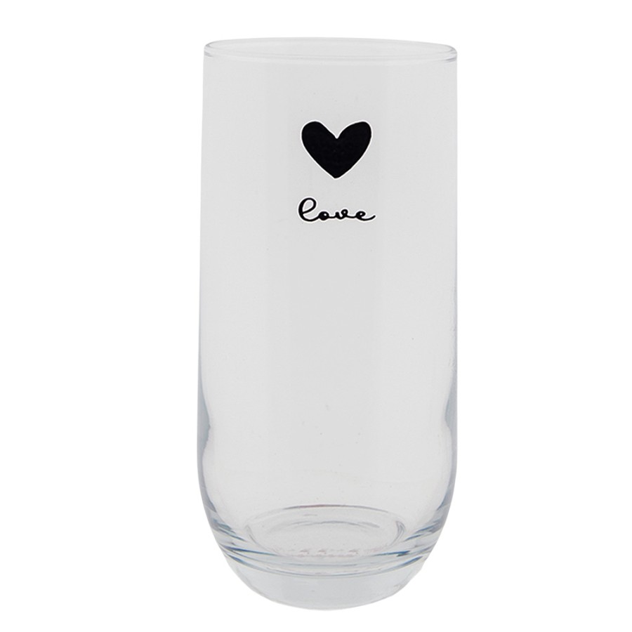 Pohár na vodu LOVE BIRDS 280 ml | Clayre & Eef sada 6 ks
