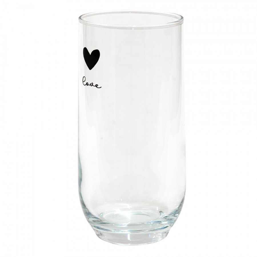 Pohár na vodu LOVE BIRDS 280 ml | Clayre & Eef sada 6 ks