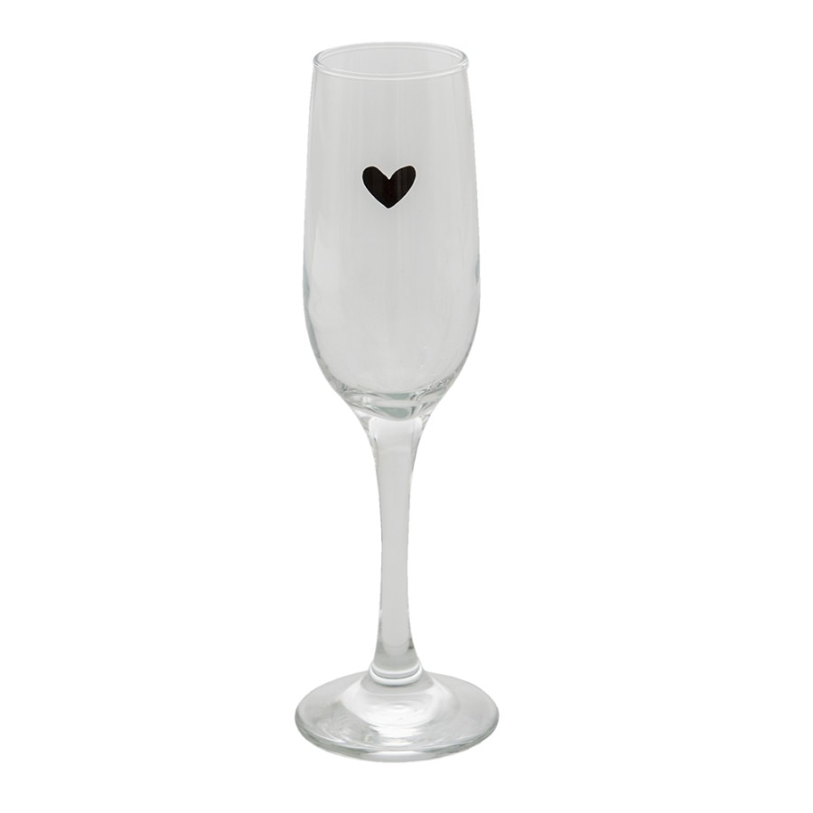 Pohár na sekt LOVE BIRDS 200 ml | Clayre & Eef sada 6 kusov