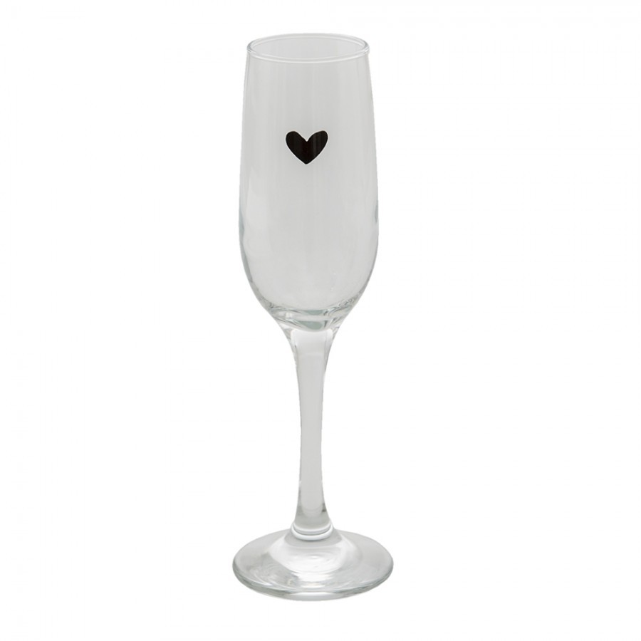 Pohár na sekt LOVE BIRDS 200 ml | Clayre & Eef sada 6 kusov