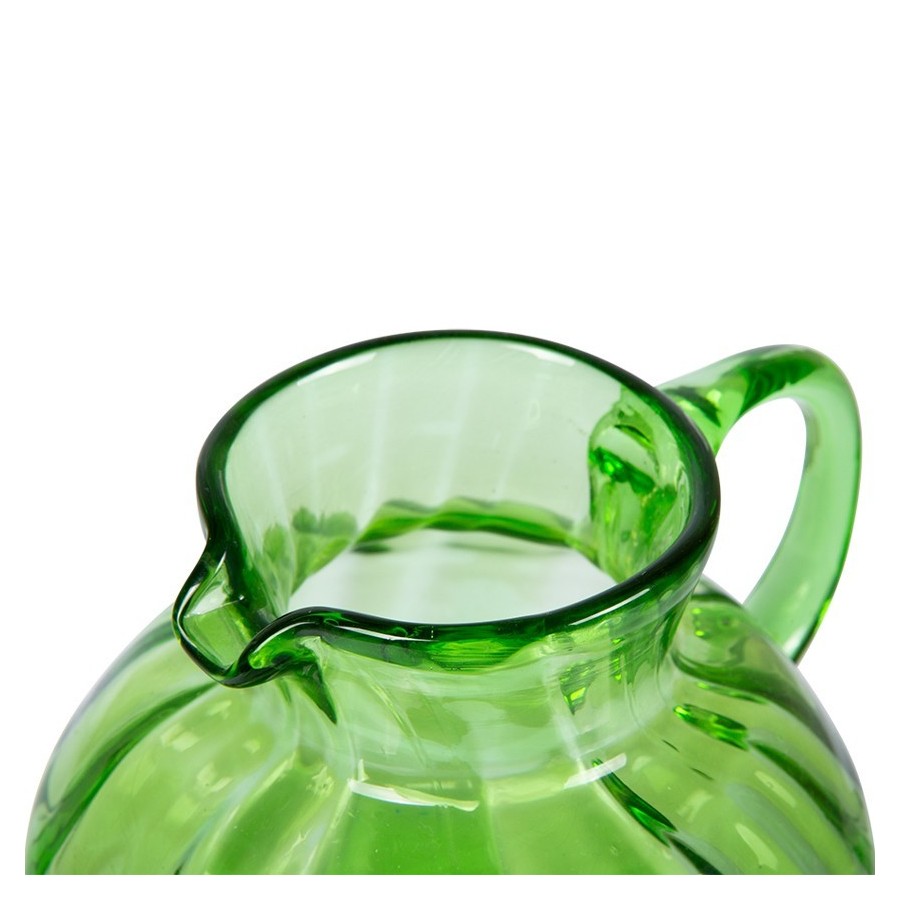 The Emeralds zelený unikátny sklenený džbán | 1400 ml