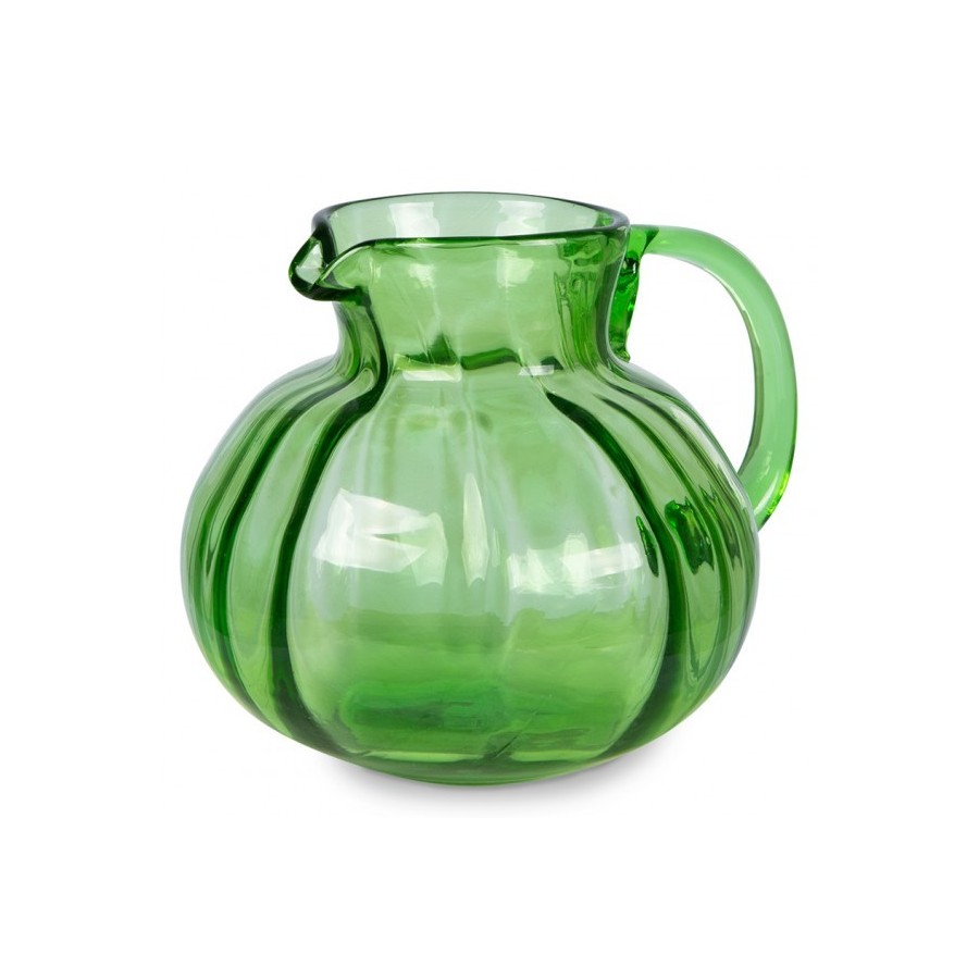 The Emeralds zelený unikátny sklenený džbán | 1400 ml
