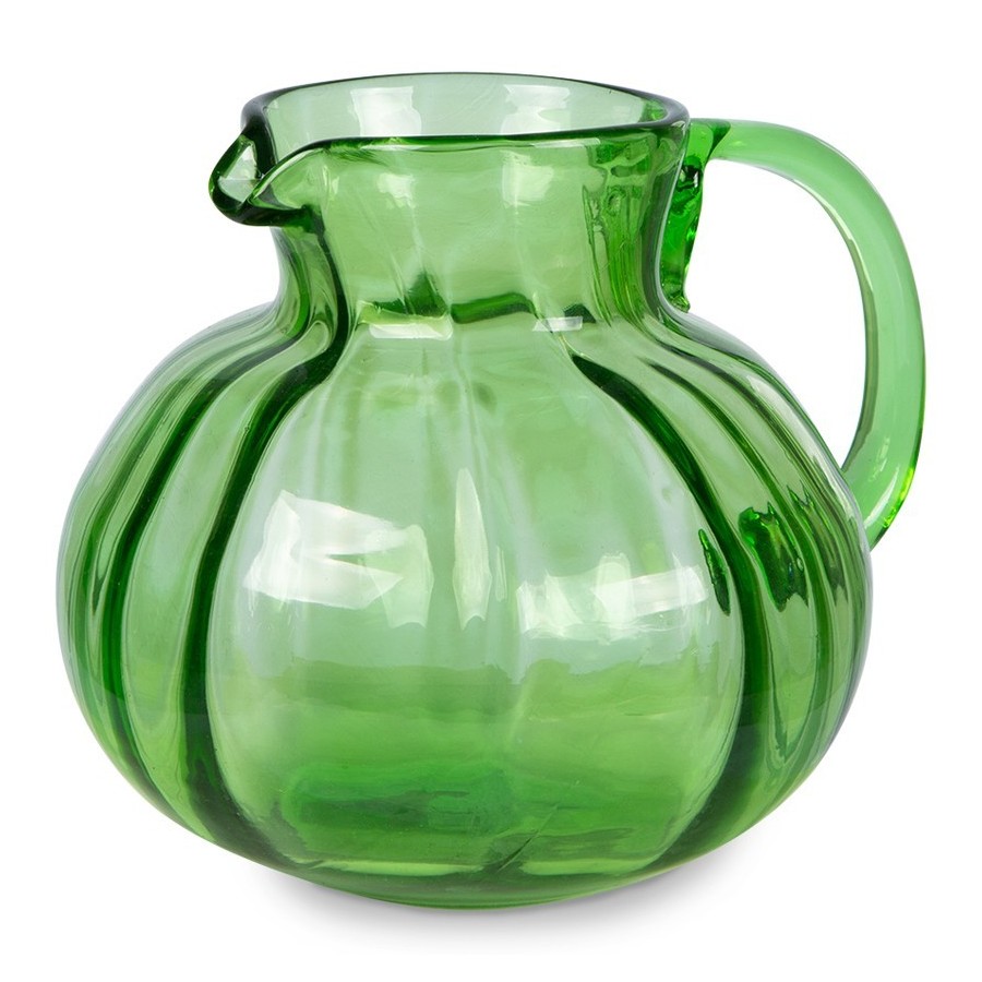The Emeralds zelený unikátny sklenený džbán | 1400 ml