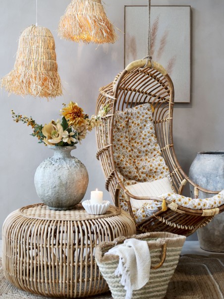 Ratanové závesné  BOHO hojdacie kreslo